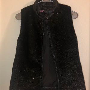Black Sparkle Like Vest